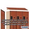 Salsbury Industries Wardrobe Locker, 45" W, 21" D, 76" H, (3) Wide, (6) Openings, Cherry 27361CHE - alternate 3